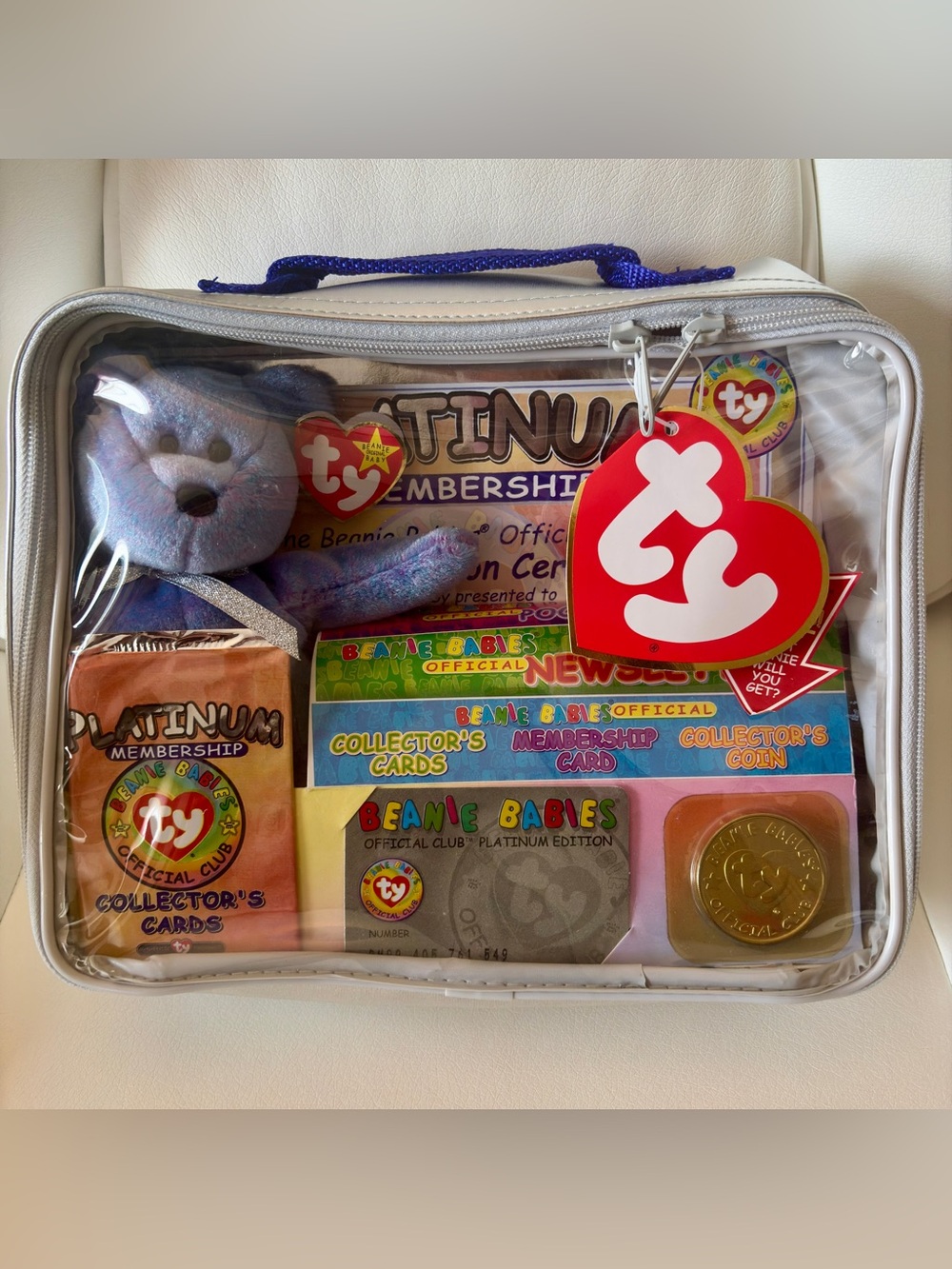 Ty Vintage 1999 Beanie Babies Platinum Edition Club Kit - NWT